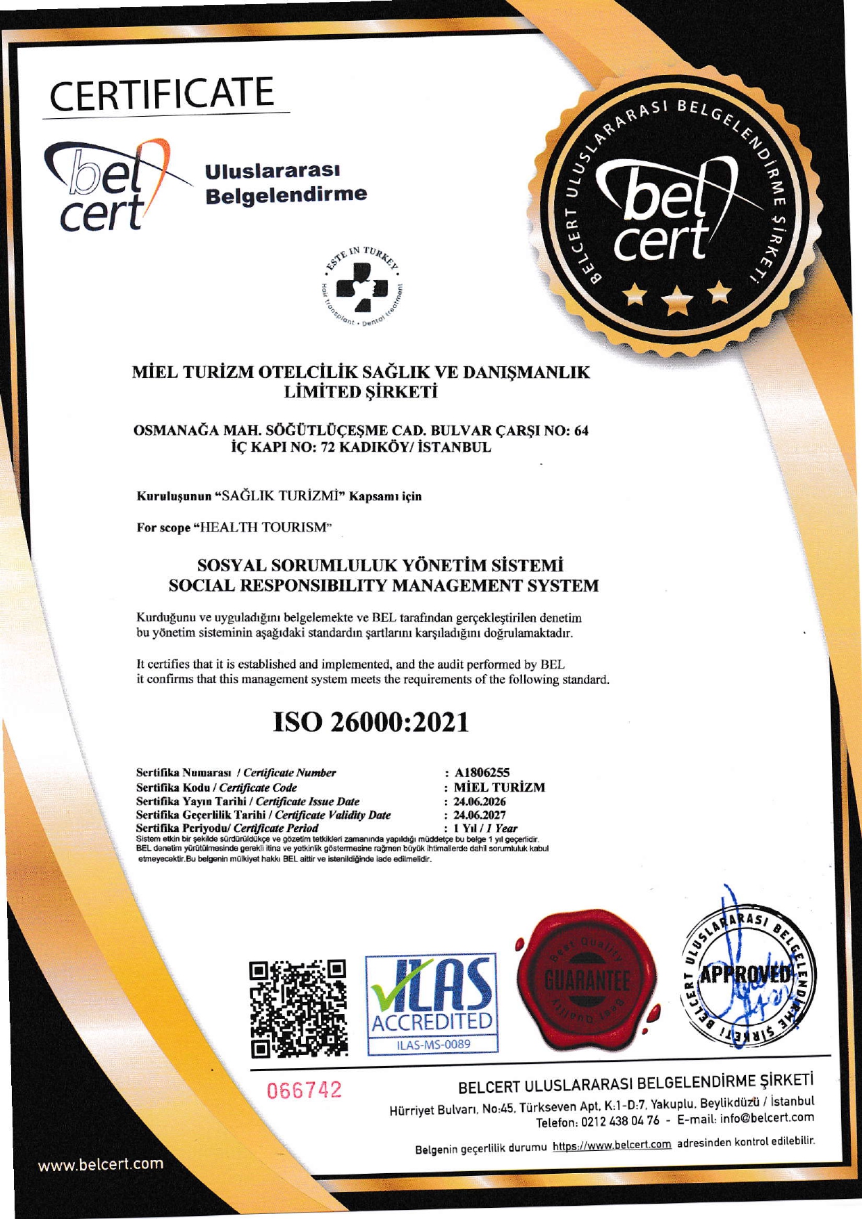 Certificate 8